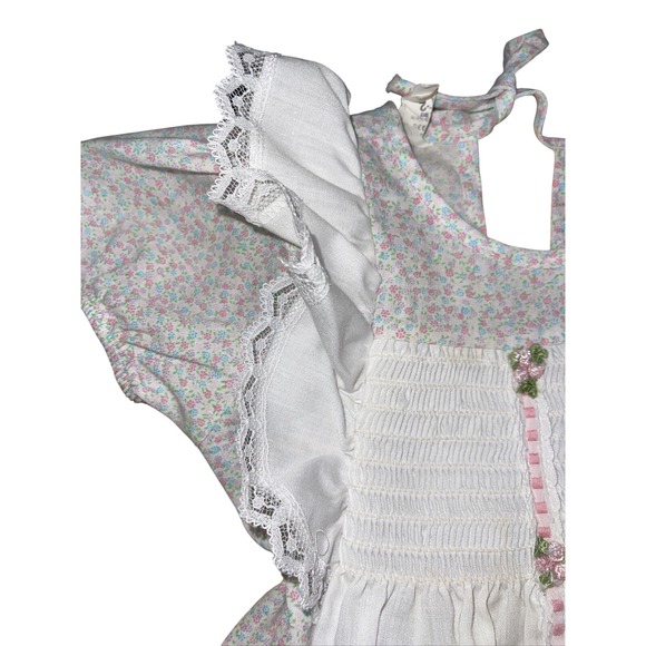 Evy Of California Vintage Girls USA Made Lace Dress T-2 Flower Dress Big‎ Doll - Picture 6 of 16